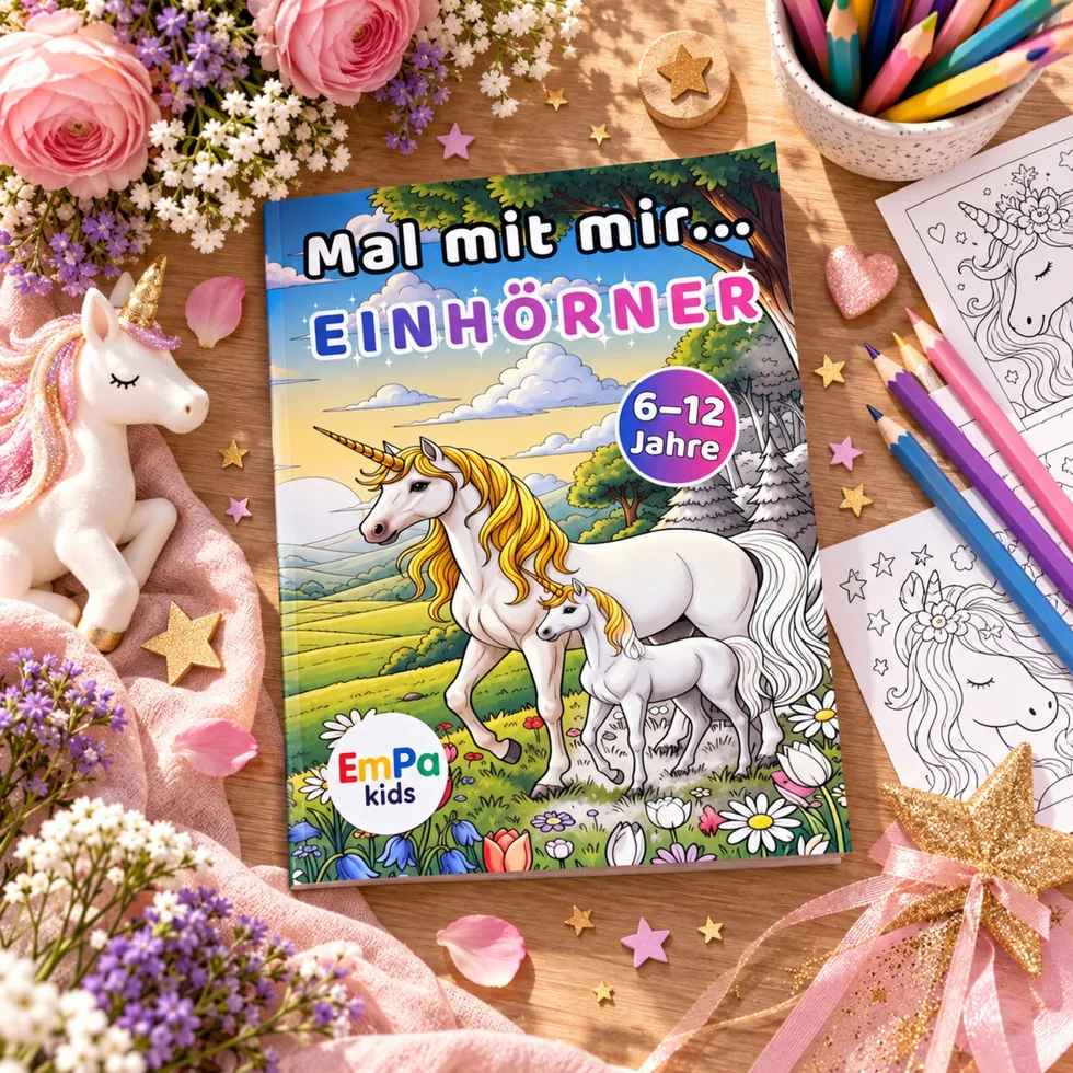 Mal mit mir … Einhörner – Buch in einer Fantasiewelt